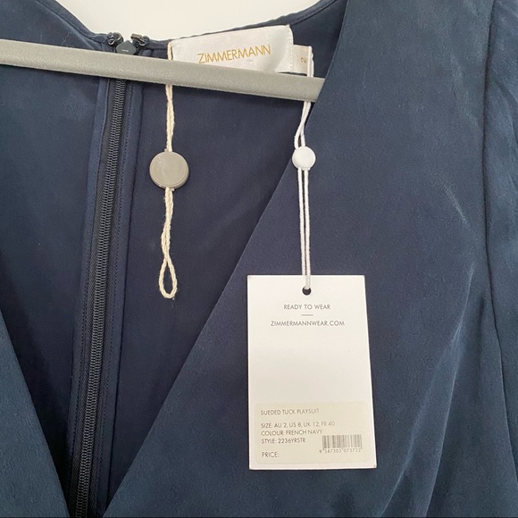 ZIMMERMANN Sueded Tuck Playsuit - Picture 4 of 11